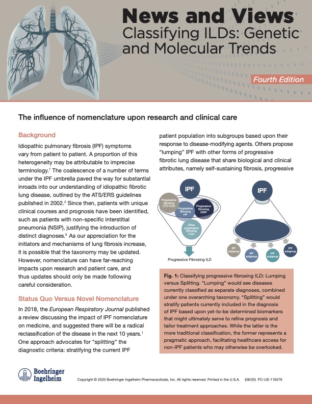 Classifying ILDs: genetic and molecular trends