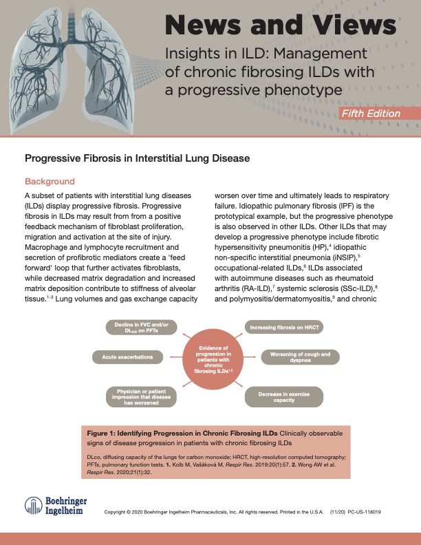 Insights in ILD - Management of Chronic Fibrosing ILDs with a Progressive Phenotype
