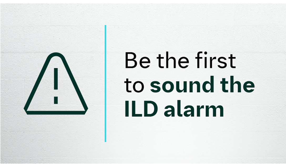 Alert graphic with message to sound the ILD alarm