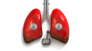 lung-shaped fire alarms with ILD
