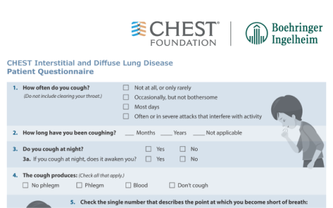CHEST Patients Questionnaire for Suspected Ild 